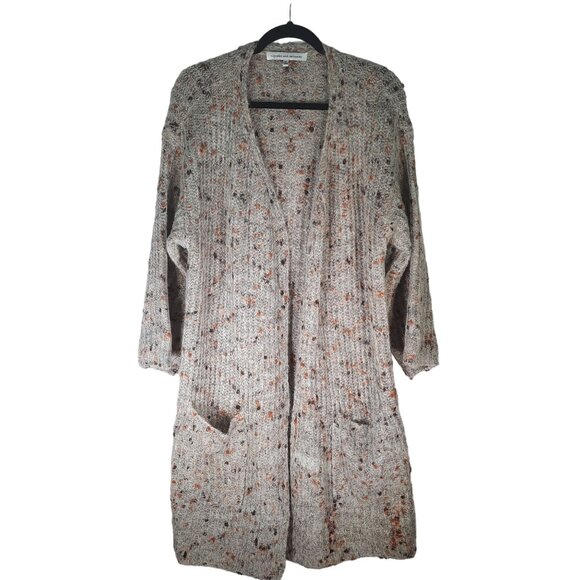 Cupcakes And Cashmere Wool Speckles Open Front Knit Cardigan - Picture 1 of 11